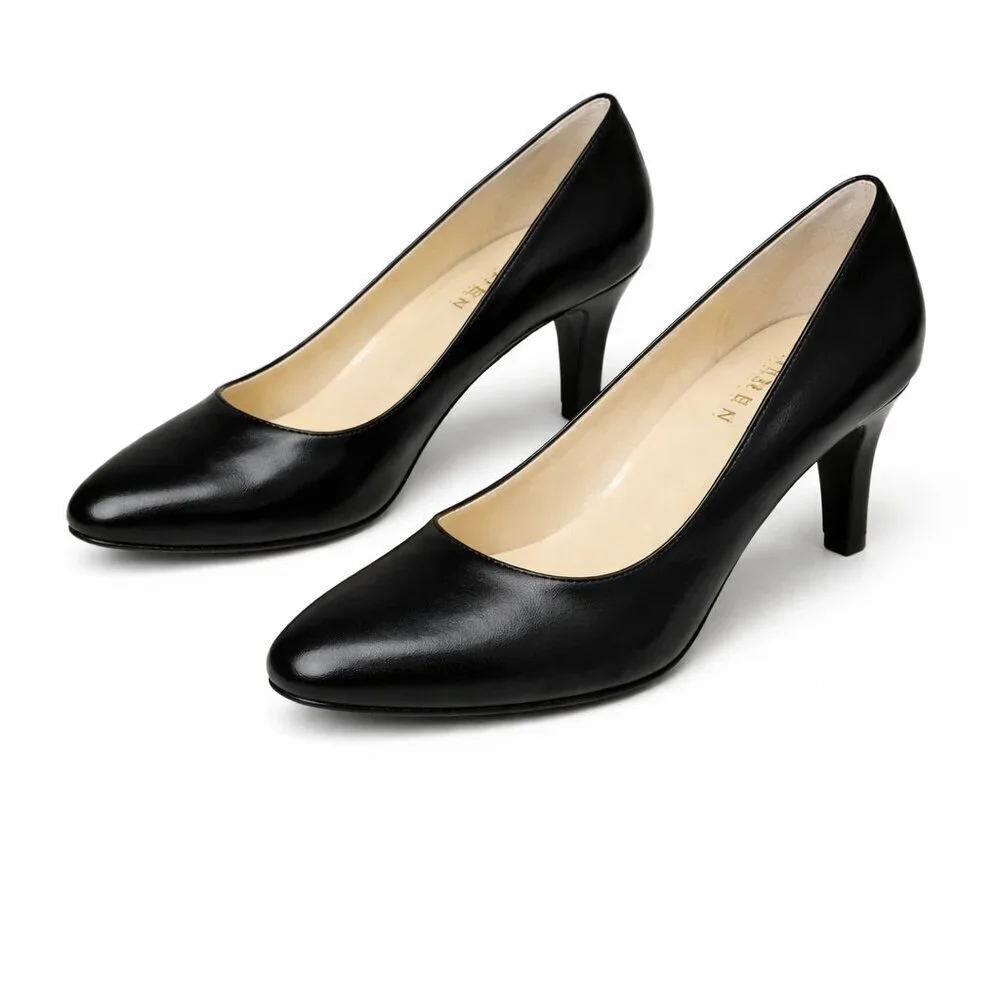 Lauren RALPH LAUREN Zamora Black Pumps Heels Shoes Size 6.5B